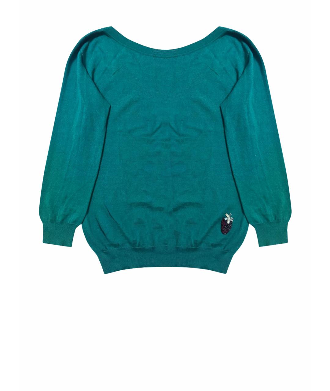 GUCCI Зеленый кашемировый джемпер / свитер, фото 1