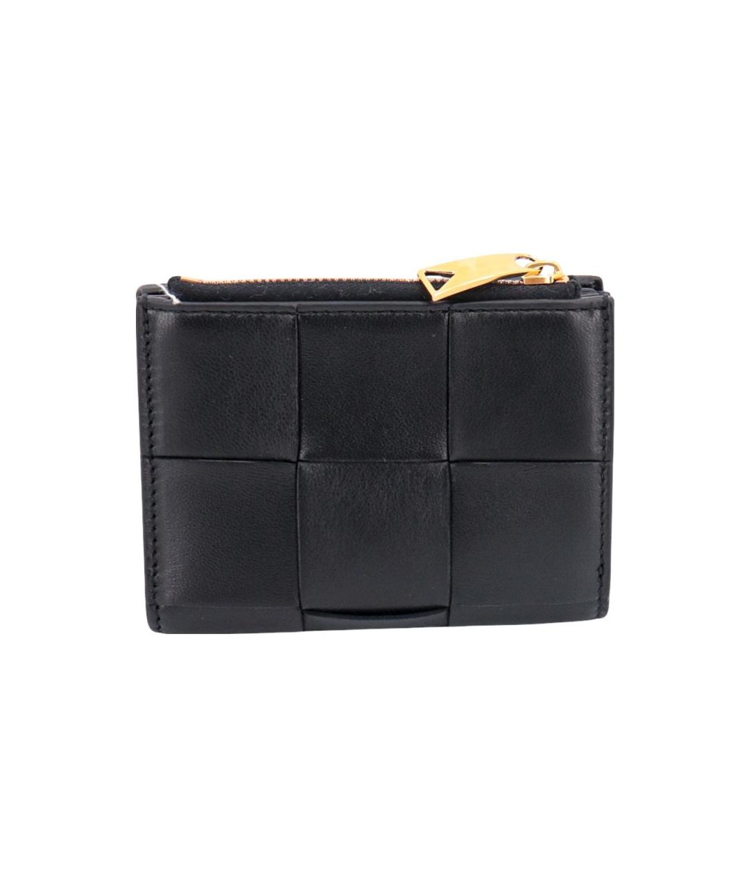 BOTTEGA VENETA Черный кожаный кошелек, фото 3