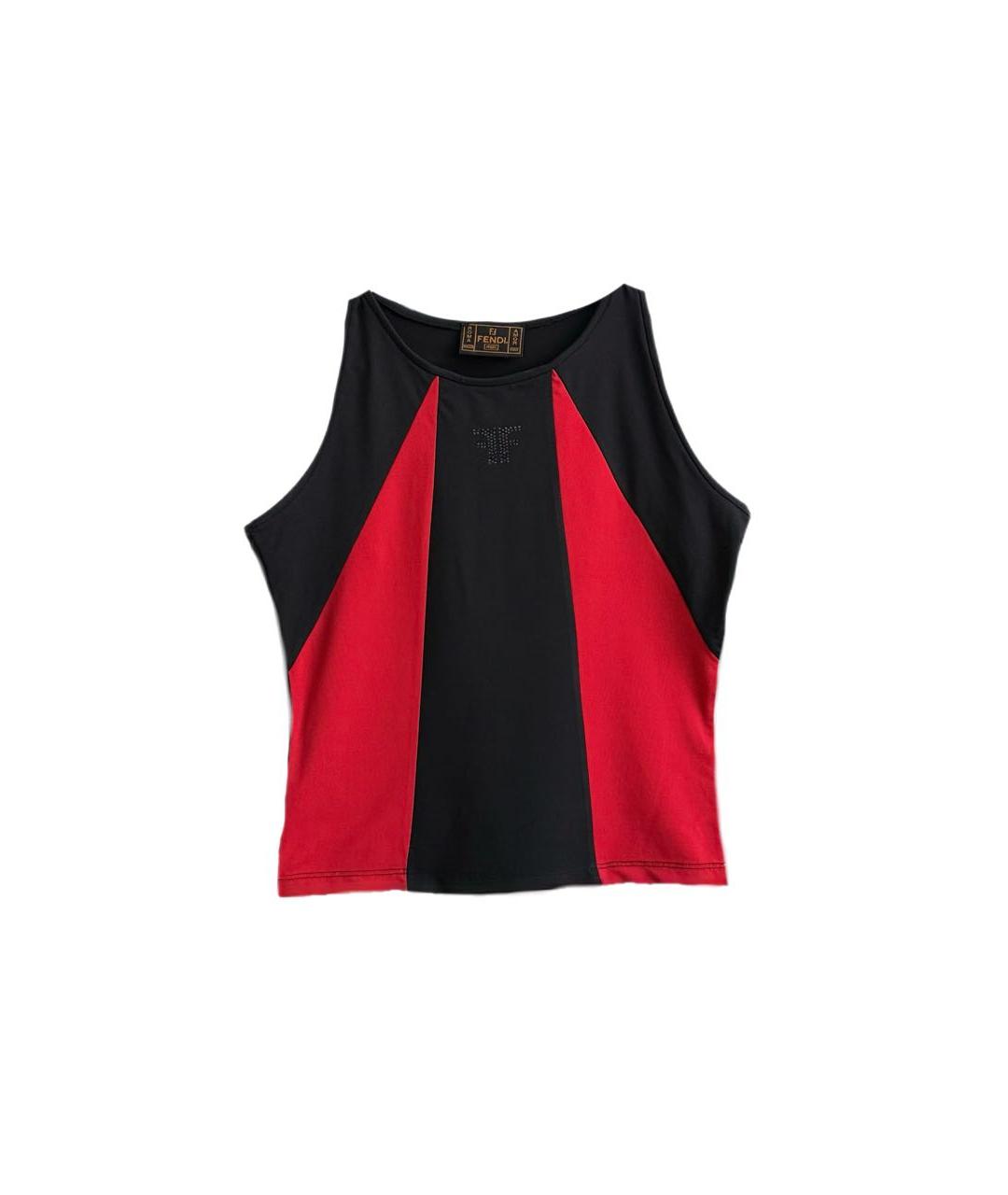 FENDI Черная майка, фото 8