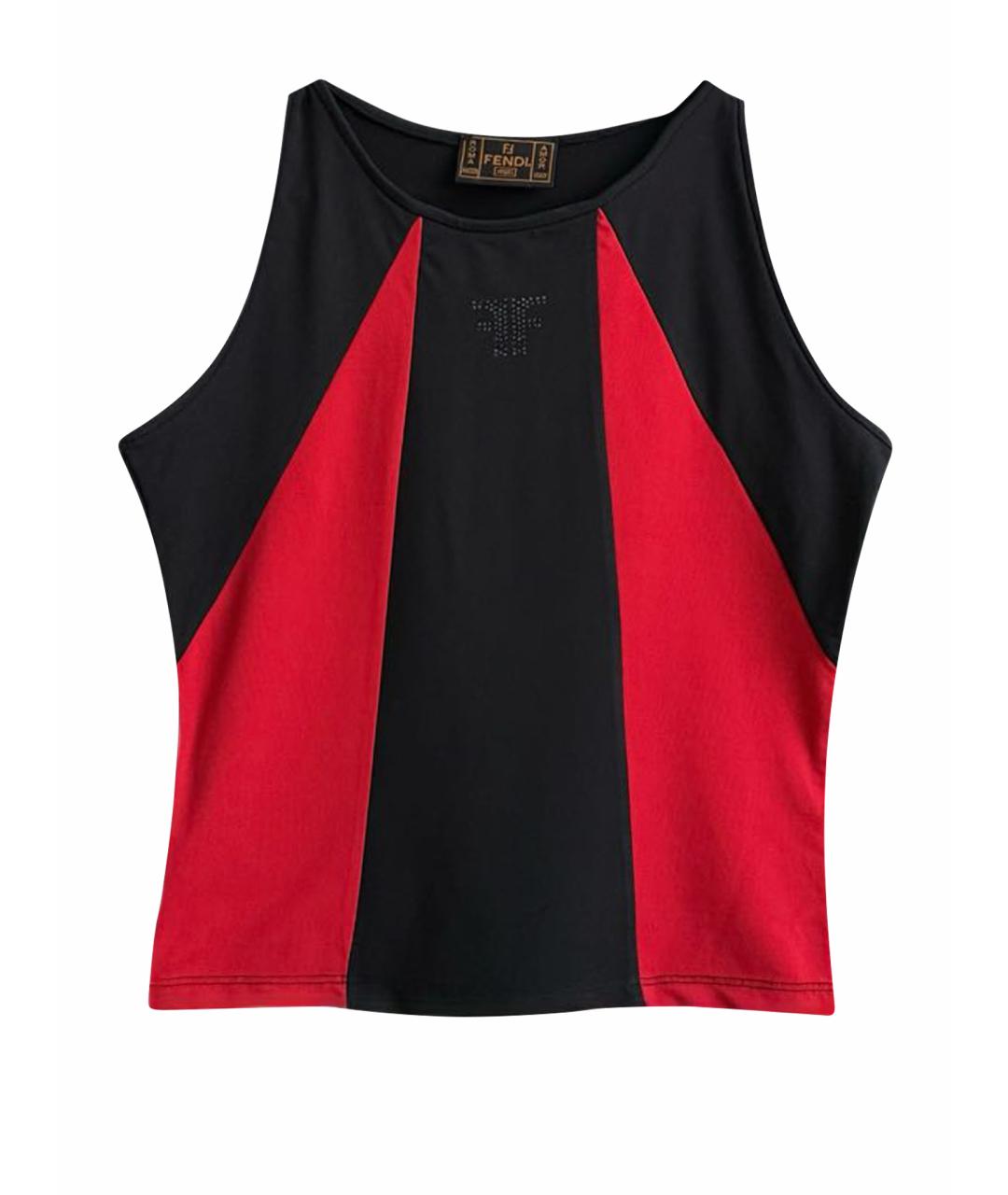 FENDI Черная майка, фото 1