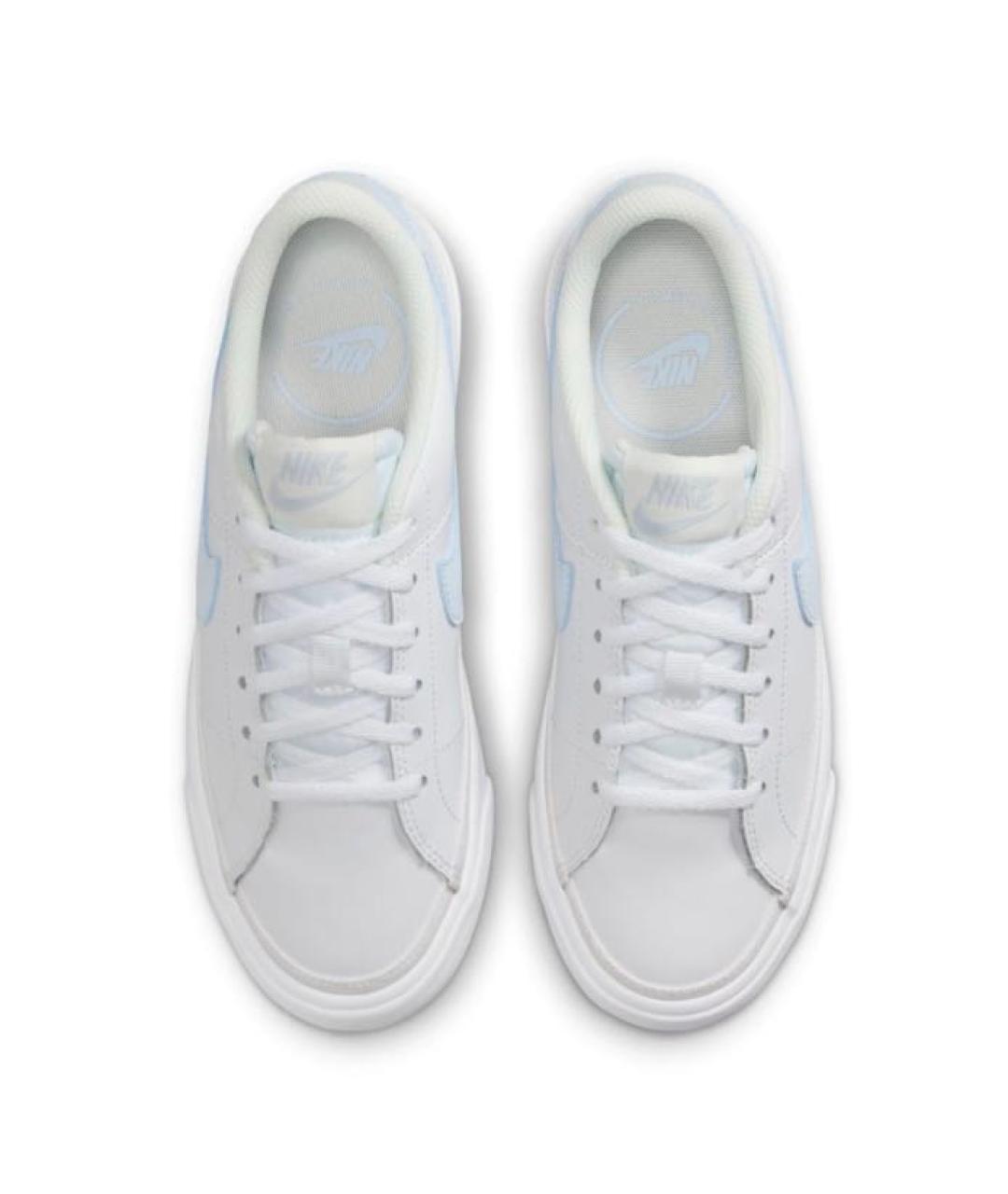 NIKE Белые кожаные кроссовки, фото 2