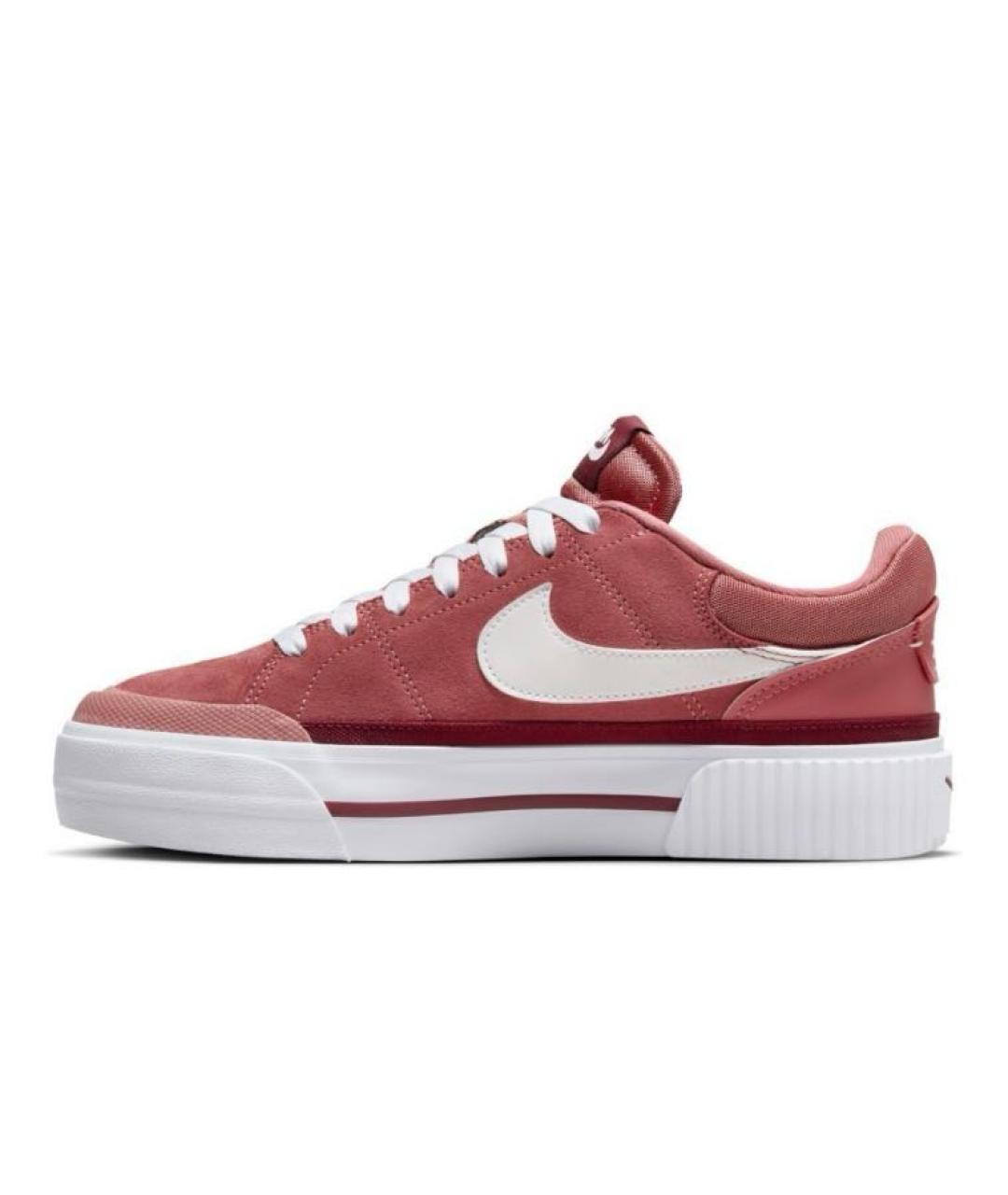 NIKE Бордовые замшевые кроссовки, фото 4