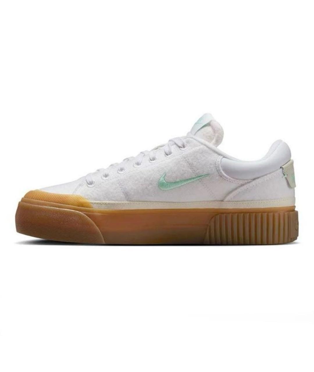 NIKE Белые текстильные кроссовки, фото 5