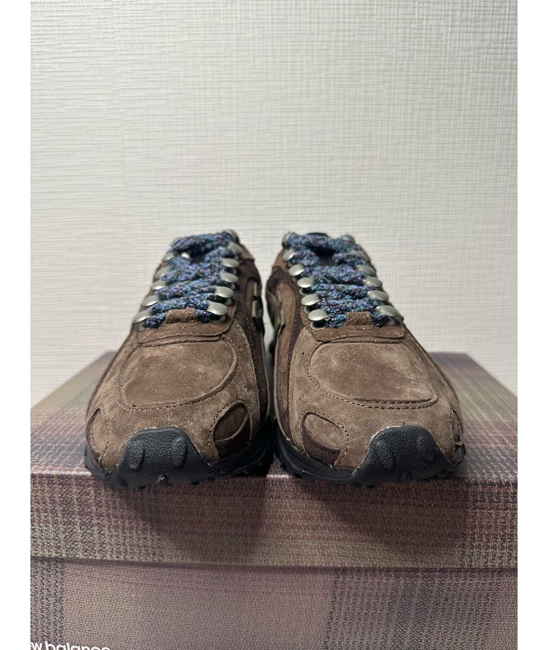 NEW BALANCE Коричневые замшевые кроссовки, фото 3