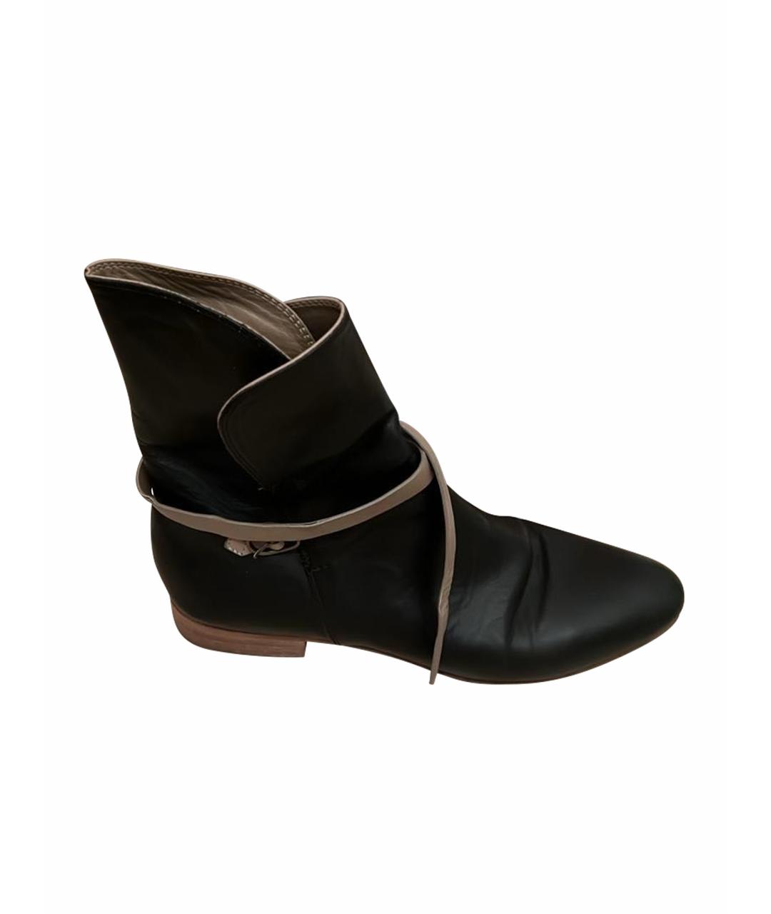 CHLOE Черные кожаные полусапоги, фото 1