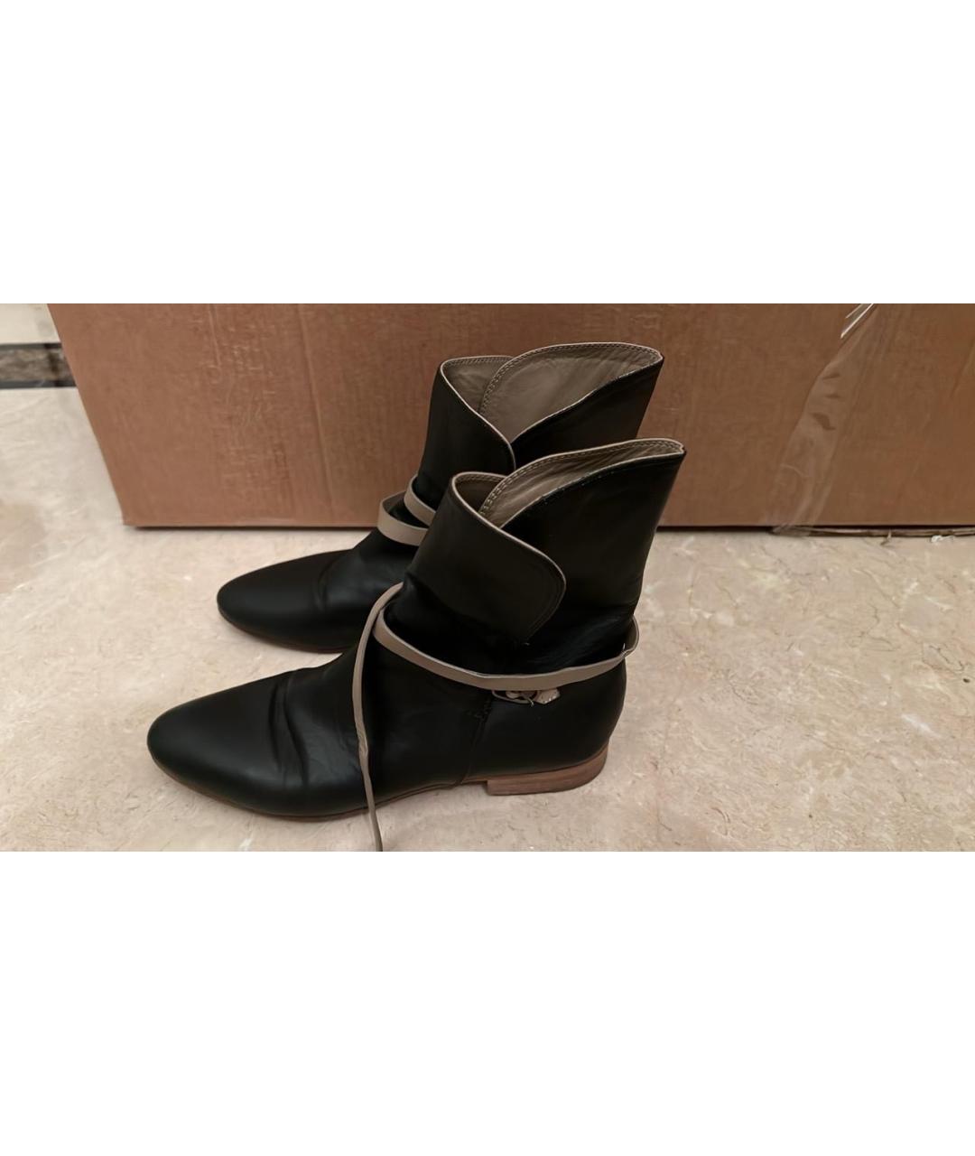 CHLOE Черные кожаные полусапоги, фото 5