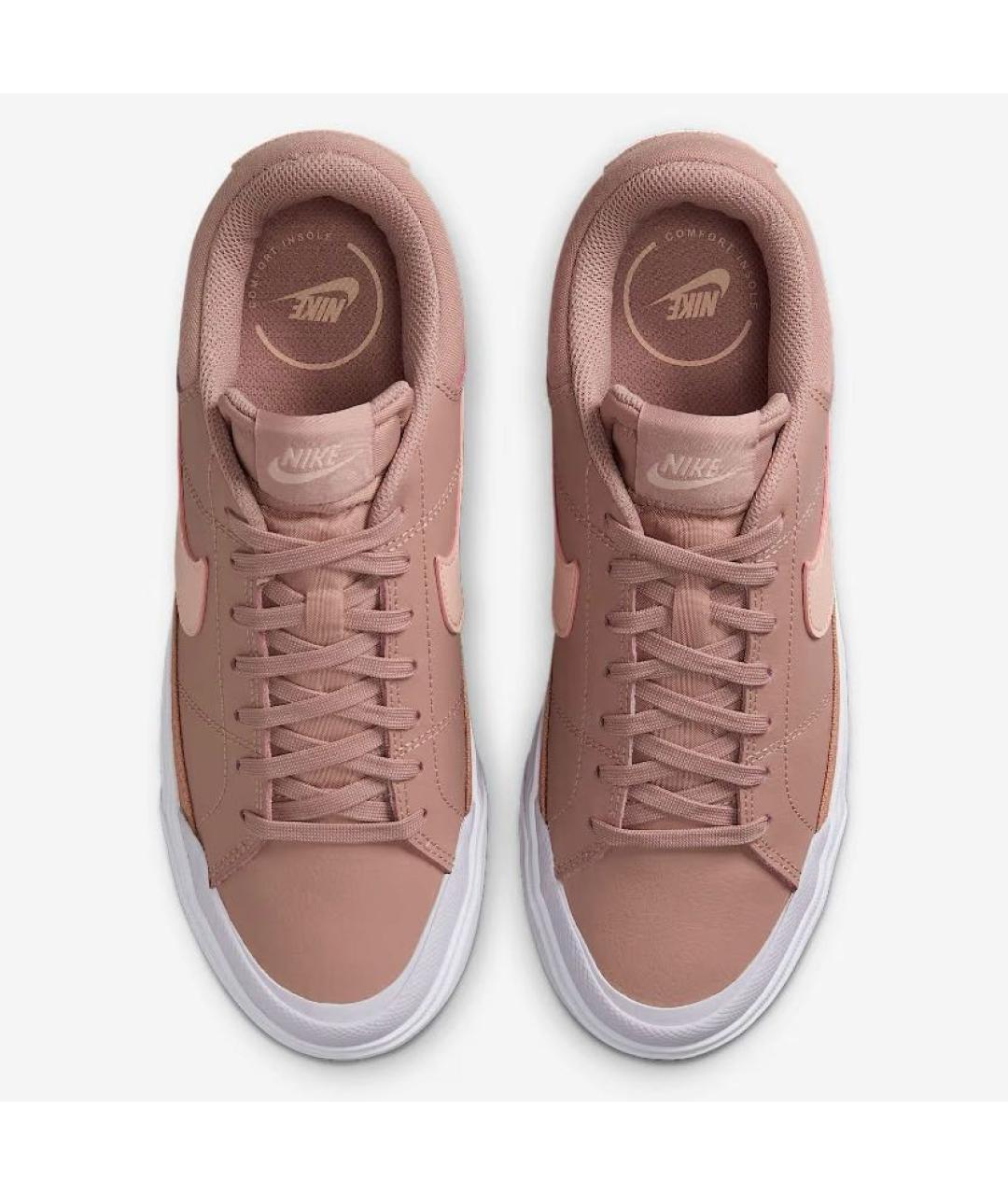 NIKE Коралловые кожаные кроссовки, фото 2