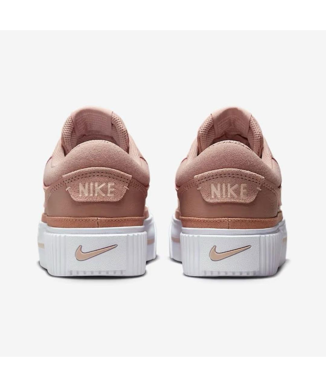 NIKE Коралловые кожаные кроссовки, фото 4