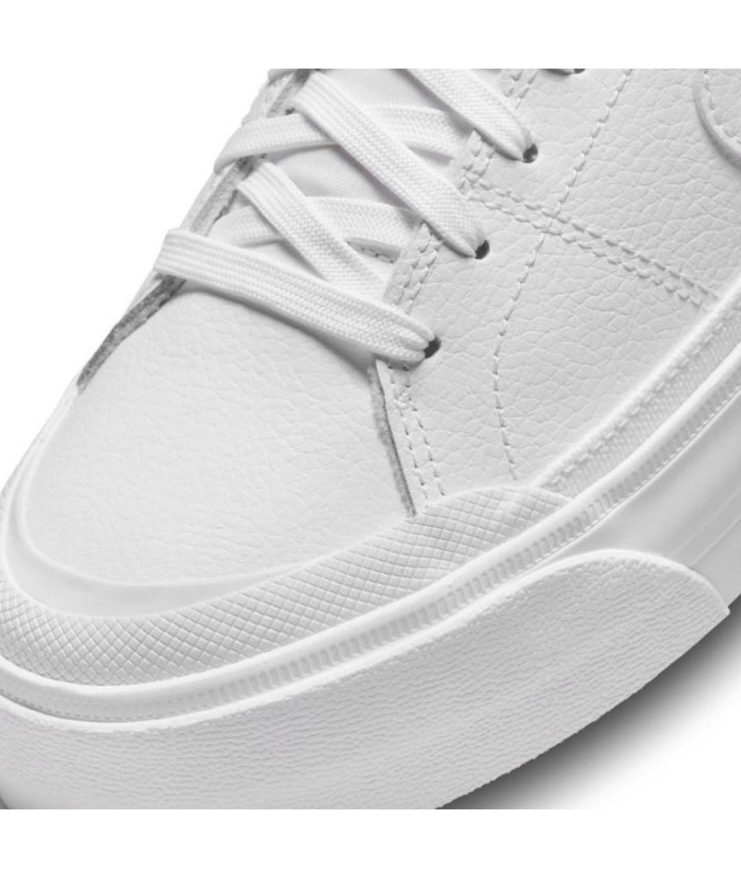 NIKE Белые кожаные кроссовки, фото 3