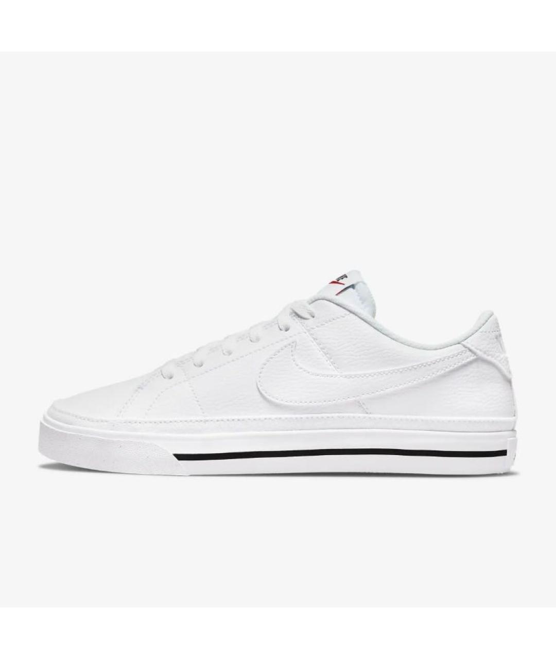 NIKE Белые кожаные кроссовки, фото 5