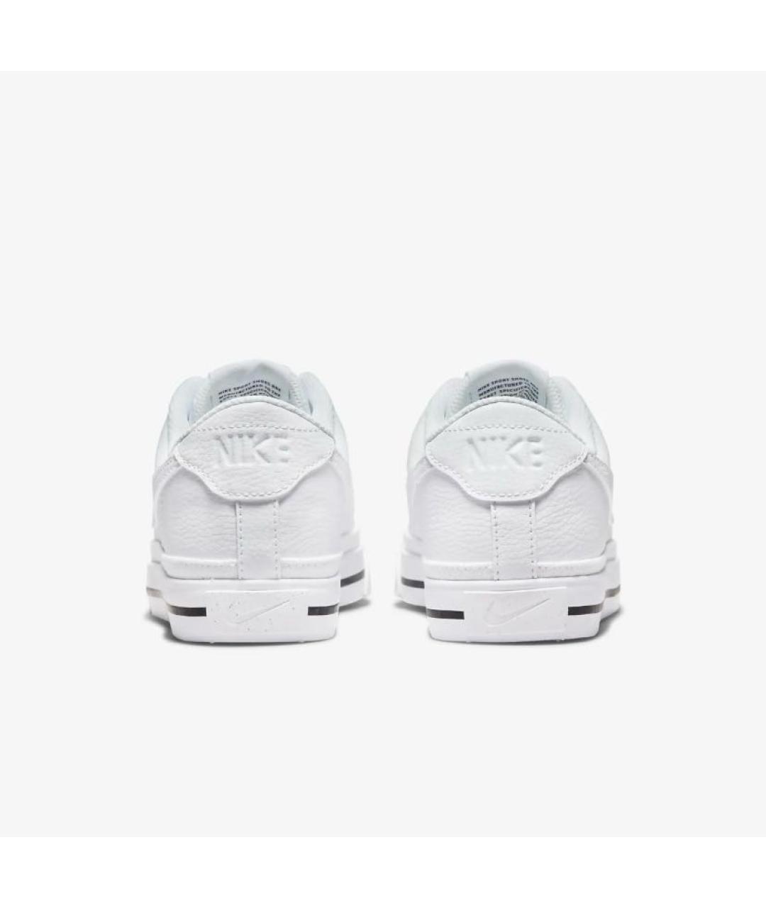 NIKE Белые кожаные кроссовки, фото 4