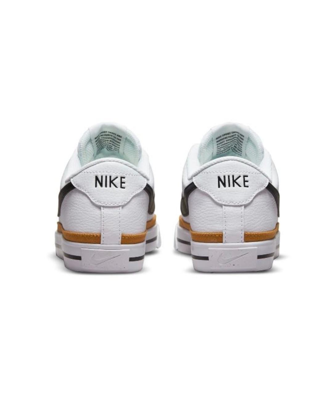 NIKE Белые кожаные кроссовки, фото 3