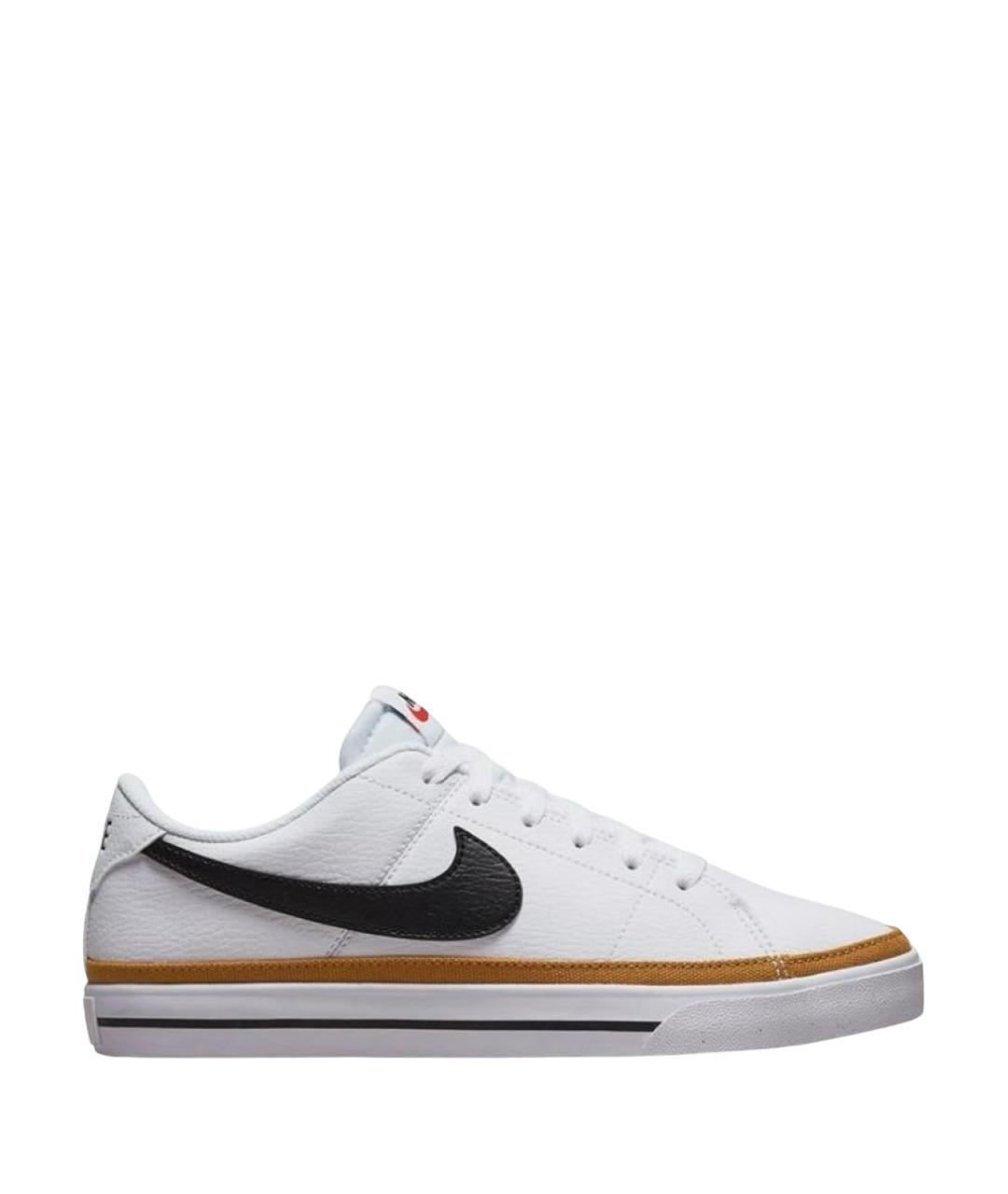 NIKE Белые кожаные кроссовки, фото 1