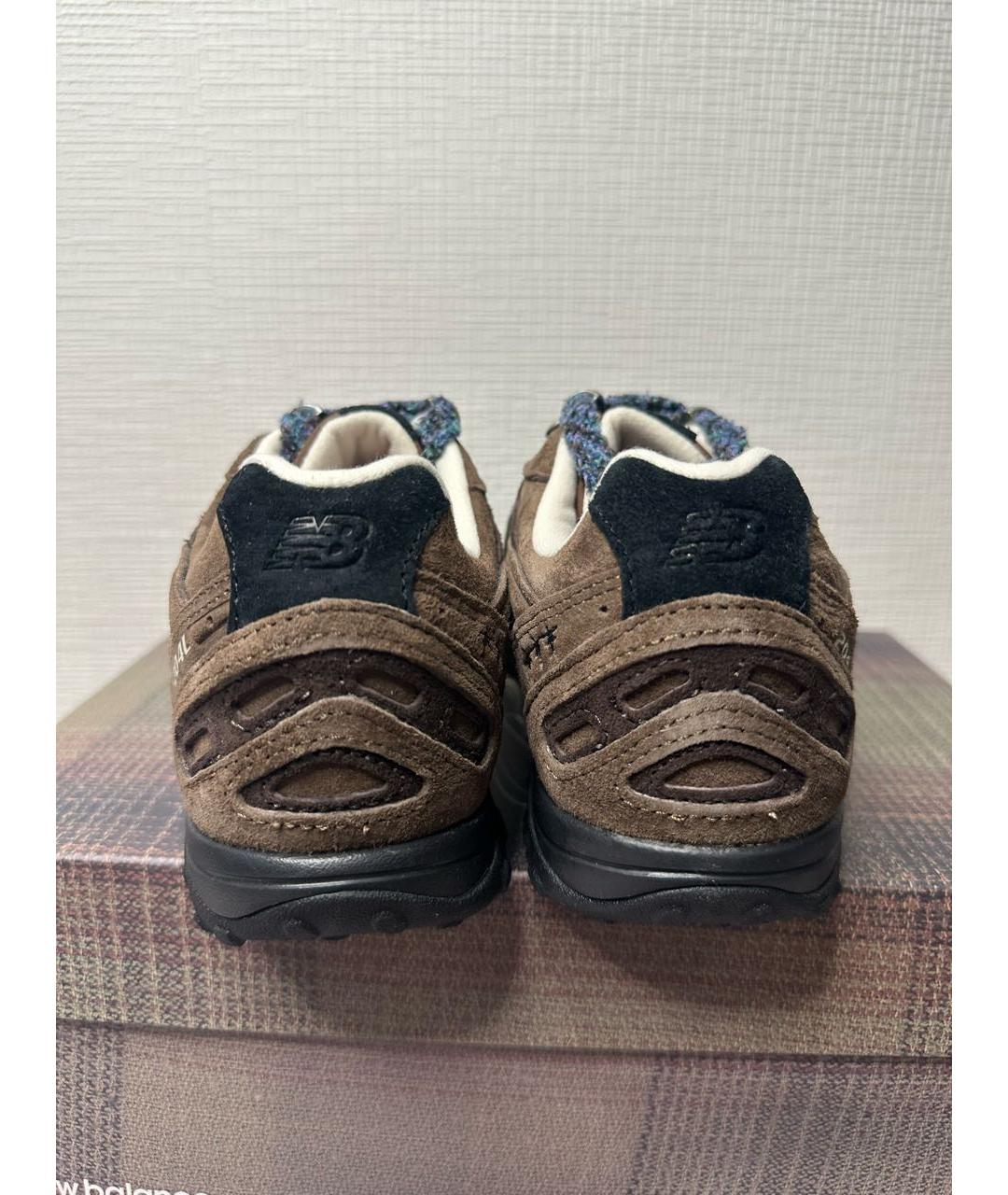 NEW BALANCE Коричневые замшевые низкие кроссовки / кеды, фото 4