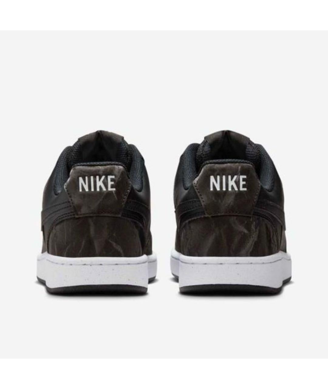 NIKE Черные кожаные кроссовки, фото 4