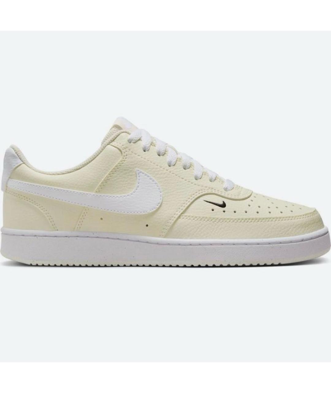 NIKE Бежевые кожаные кроссовки, фото 5