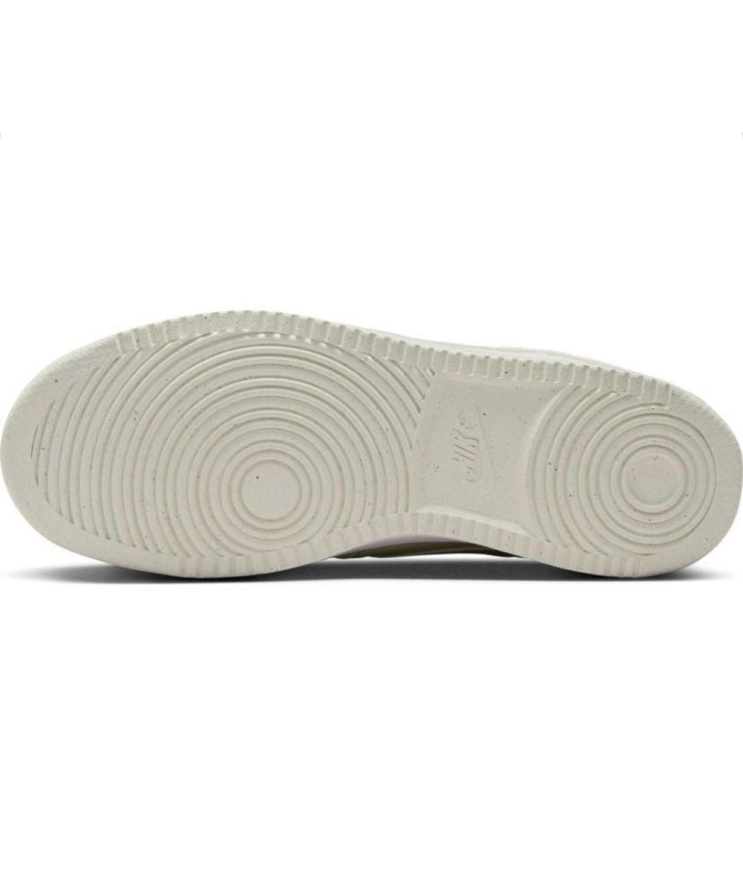 NIKE Бежевые кожаные кроссовки, фото 4