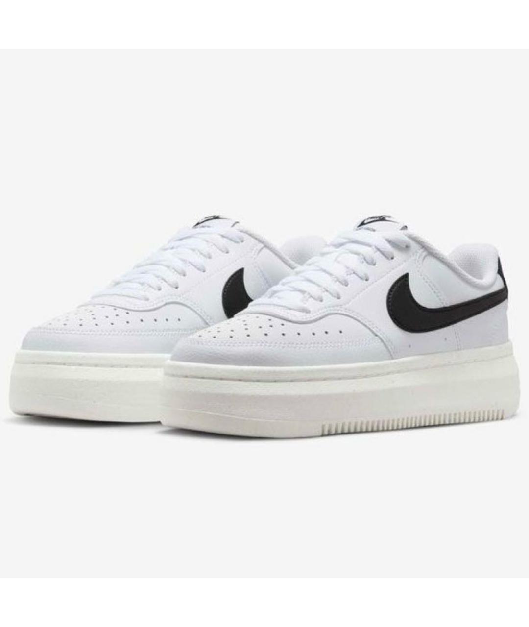 NIKE Белые кожаные кроссовки, фото 3