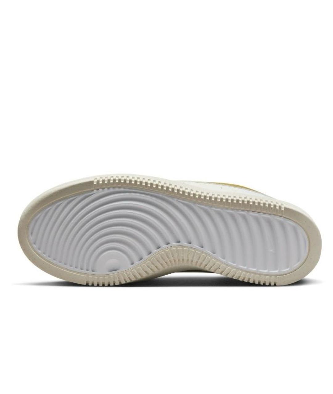 NIKE Бежевые кожаные кроссовки, фото 5