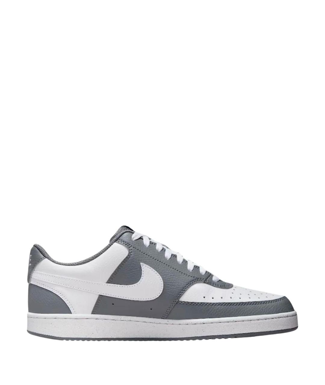 NIKE Серые кожаные кроссовки, фото 1