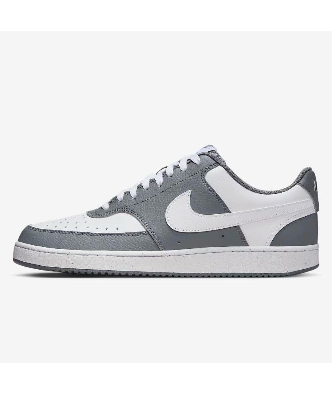 NIKE Серые кожаные кроссовки, фото 4