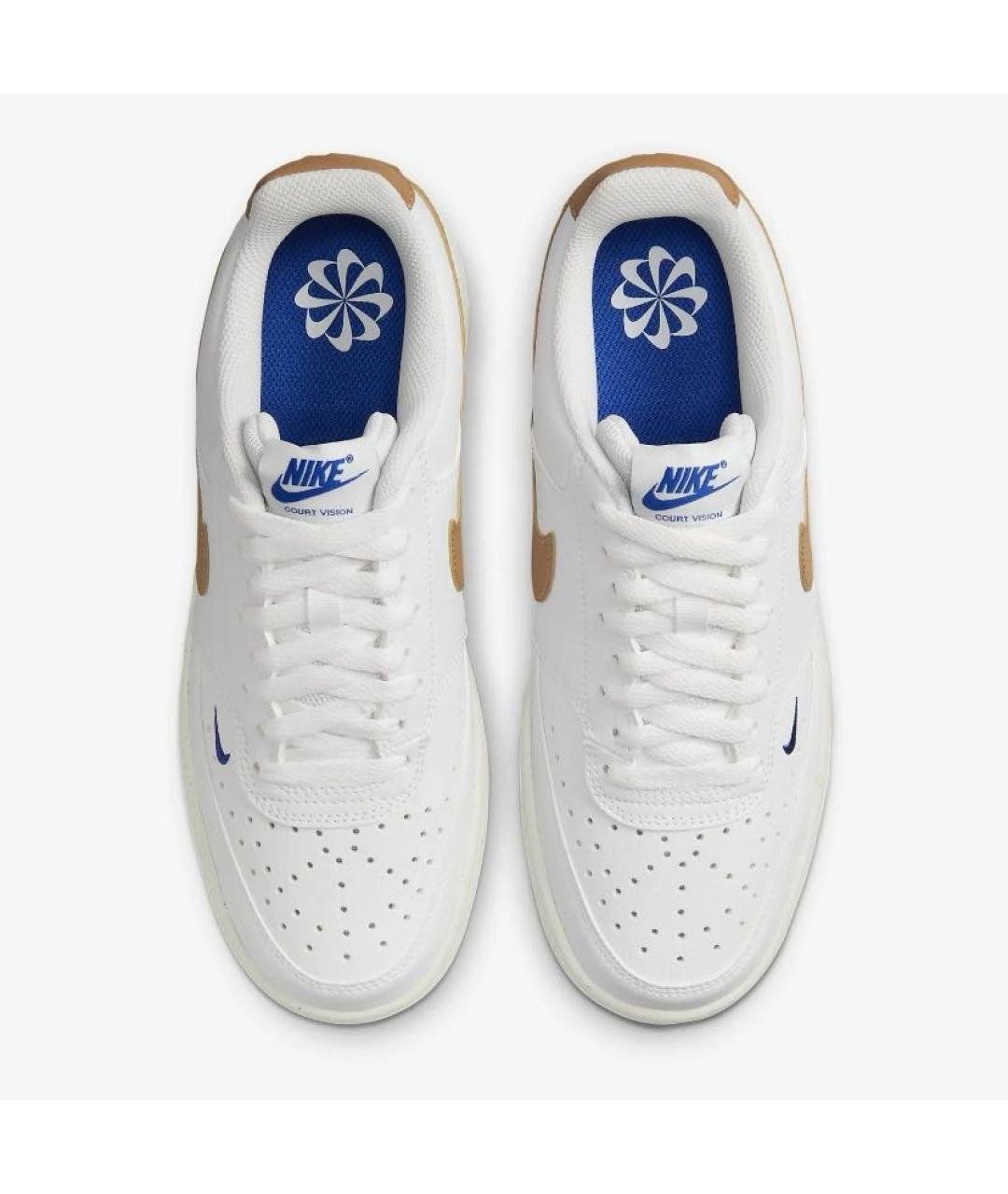 NIKE Белые кожаные кроссовки, фото 2