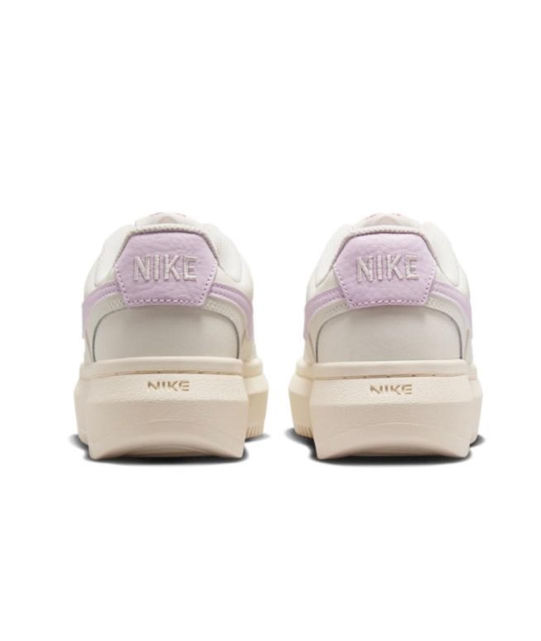 NIKE Бежевые кожаные кроссовки, фото 3