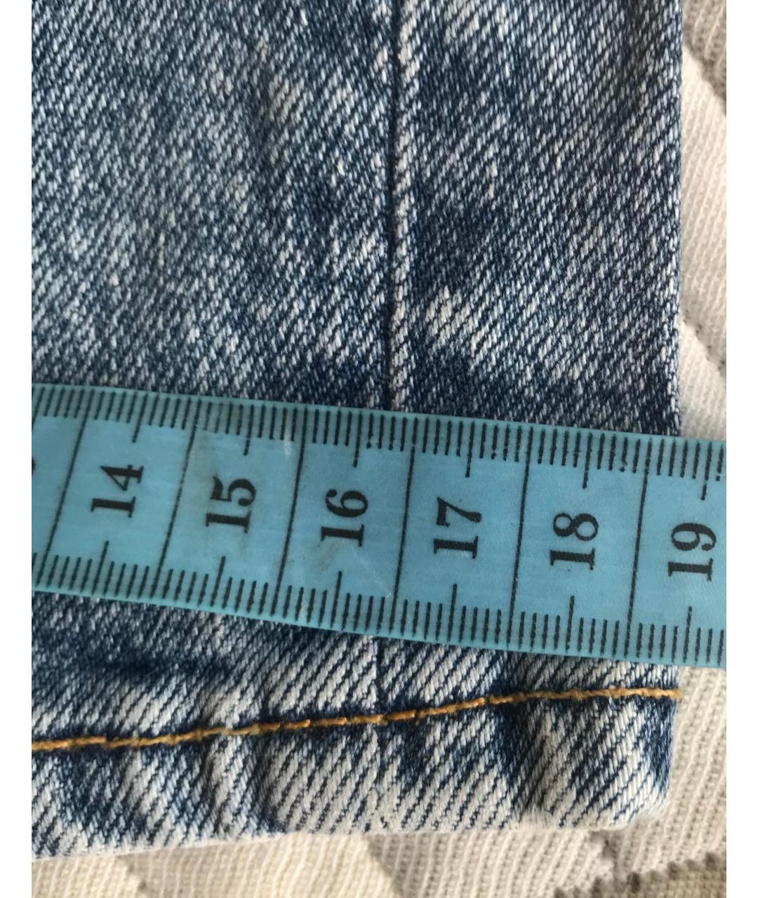 ARKET Голубые хлопковые прямые джинсы, фото 7