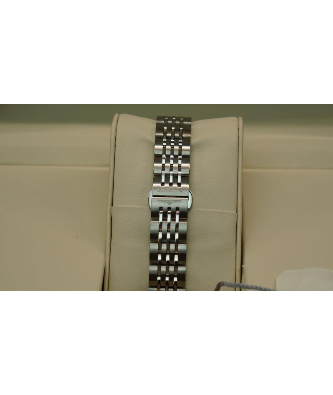 LONGINES Белые металлические часы, фото 3