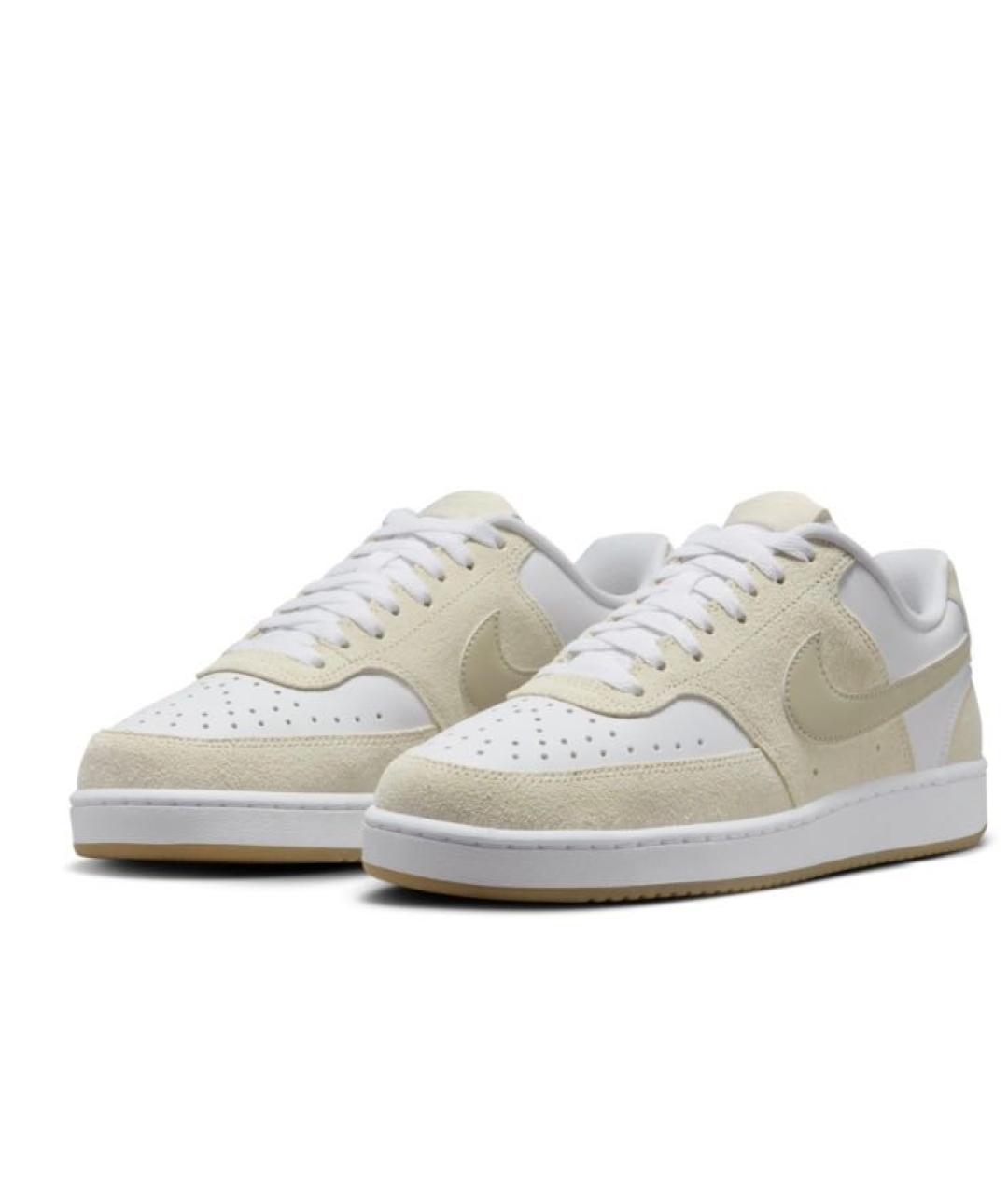 NIKE Бежевые замшевые кроссовки, фото 3