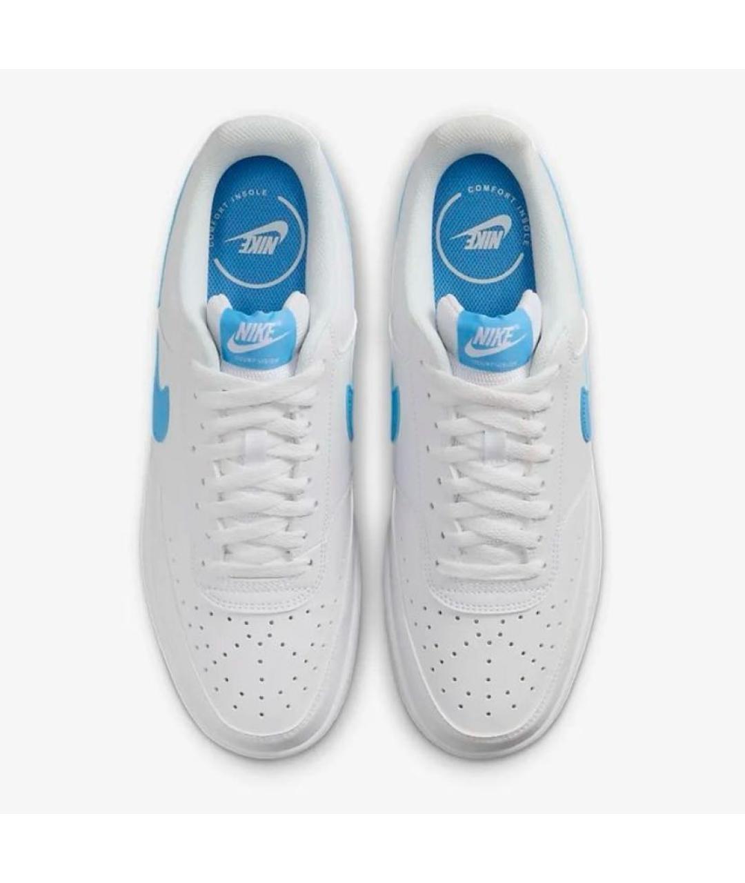 NIKE Белые кожаные кроссовки, фото 2