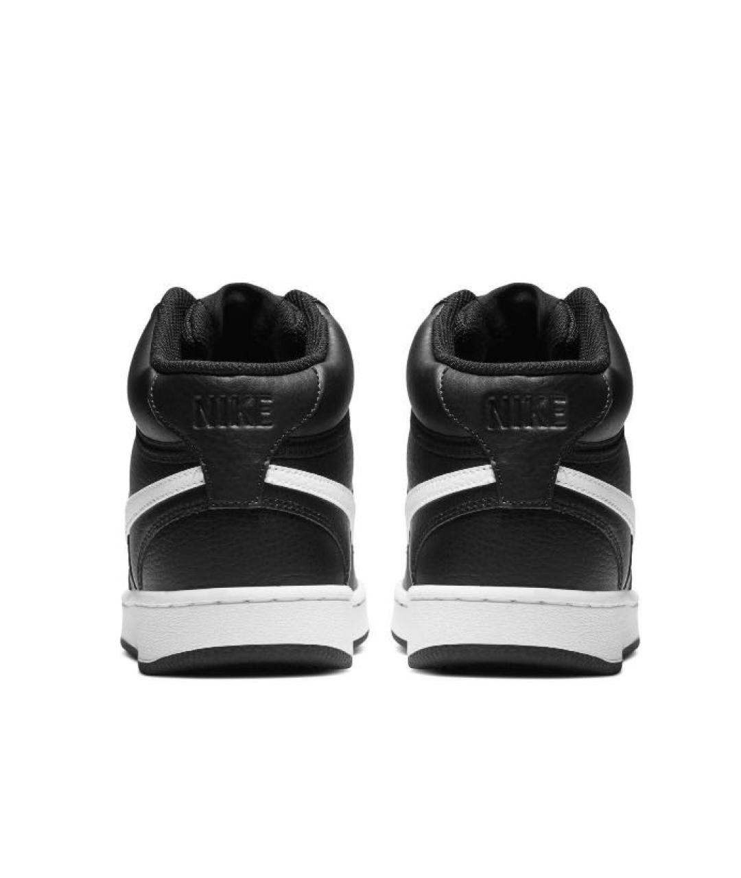 NIKE Черные кожаные кроссовки, фото 4