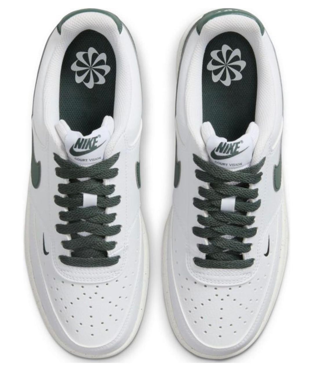 NIKE Белые кожаные кроссовки, фото 2