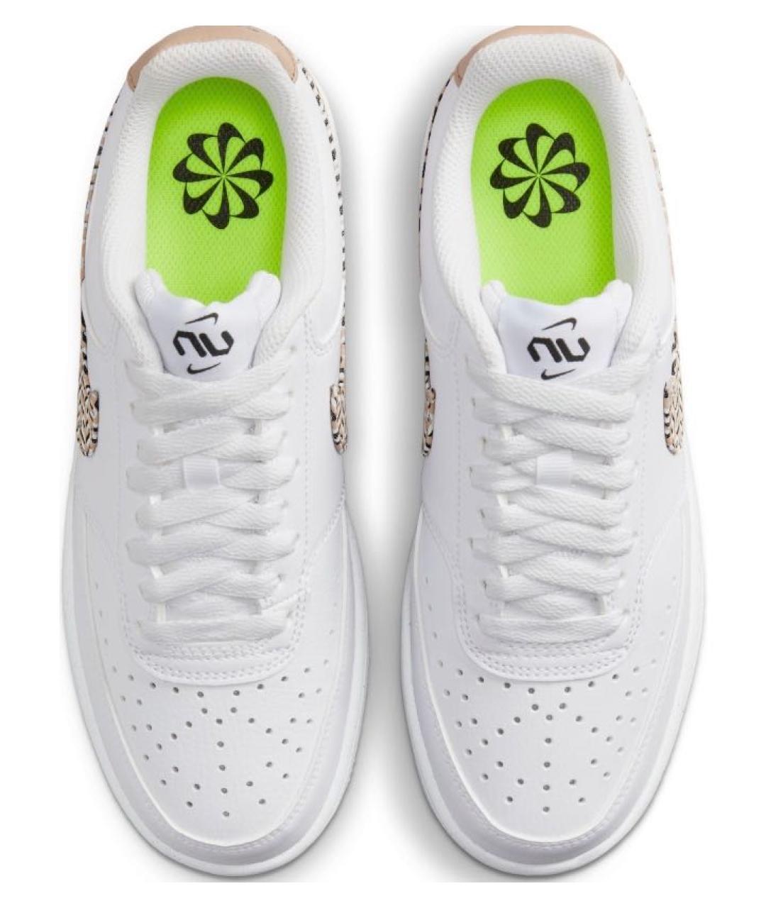 NIKE Белые кожаные кроссовки, фото 4