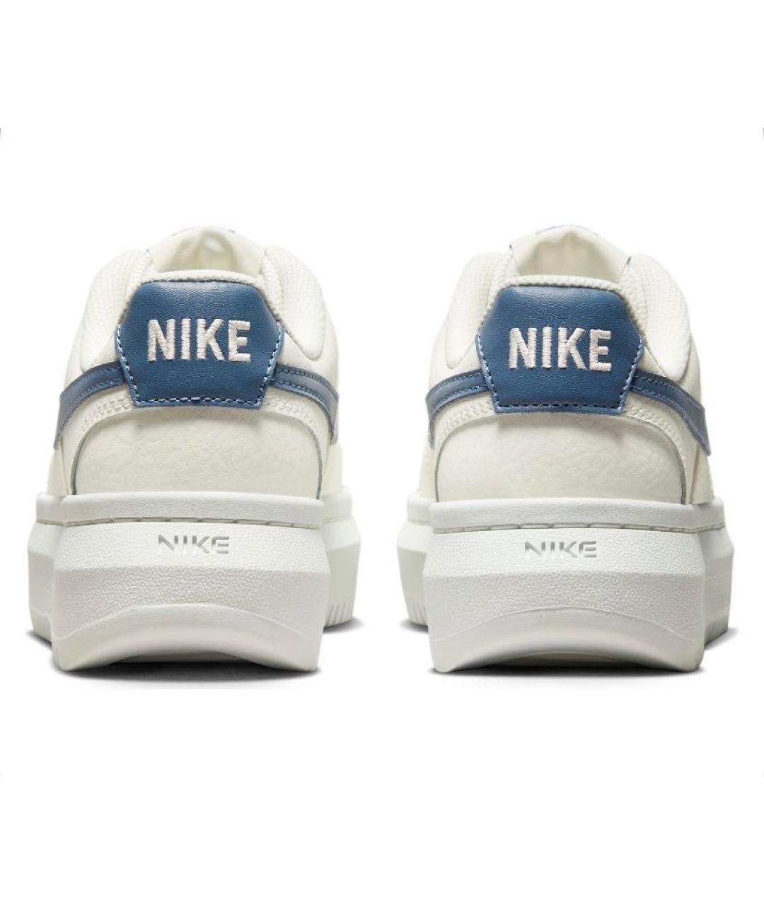 NIKE Бежевые кожаные кроссовки, фото 3