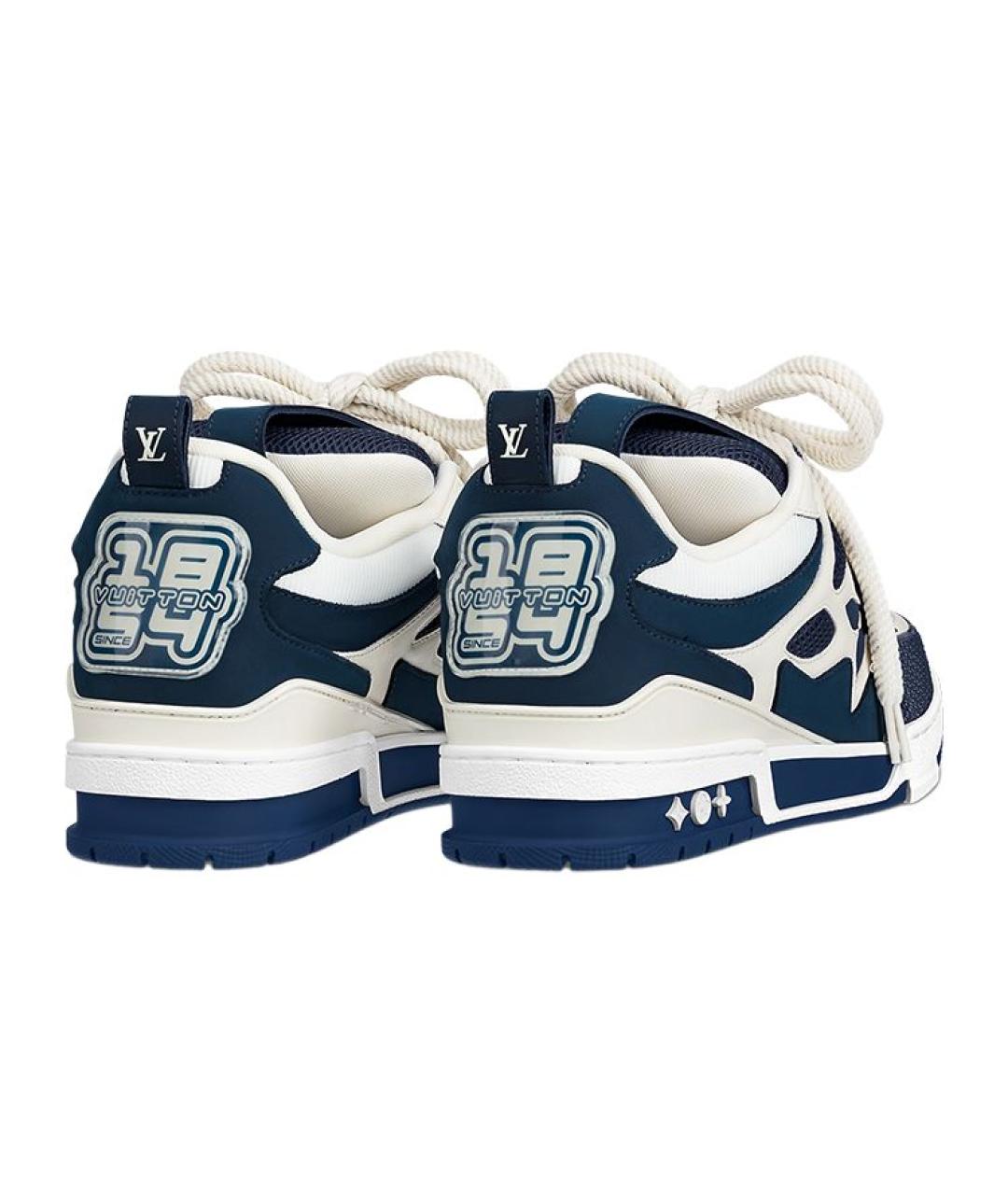 LOUIS VUITTON Синие низкие кроссовки / кеды, фото 3