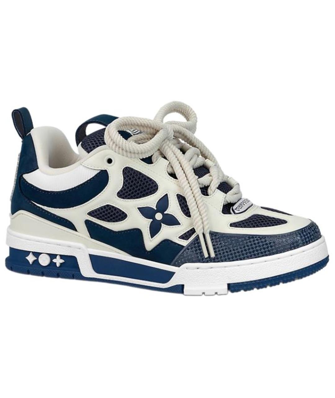 LOUIS VUITTON Синие низкие кроссовки / кеды, фото 1