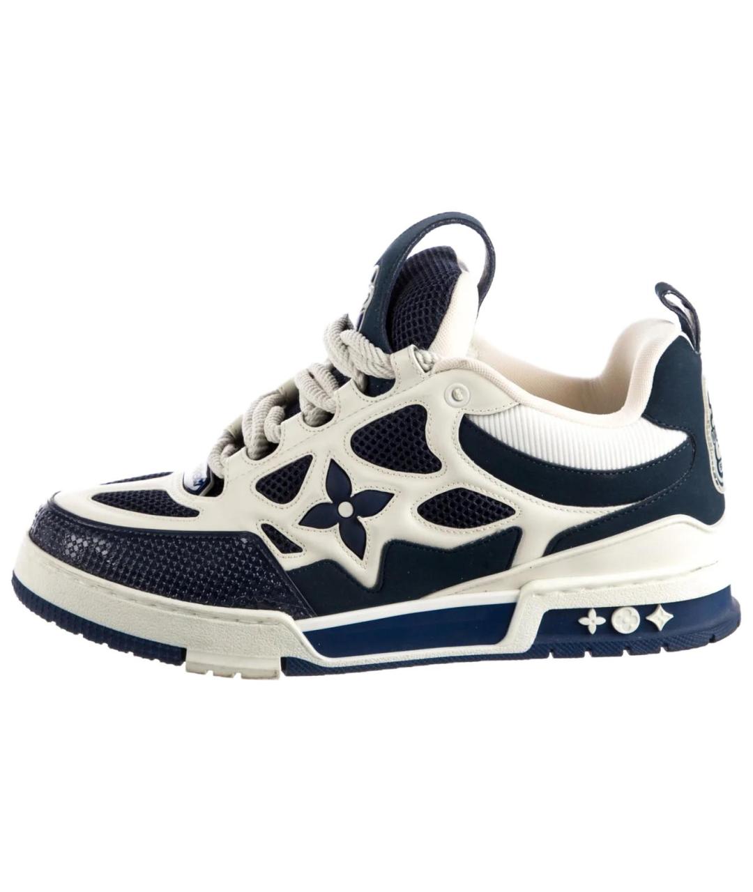 LOUIS VUITTON Синие низкие кроссовки / кеды, фото 2