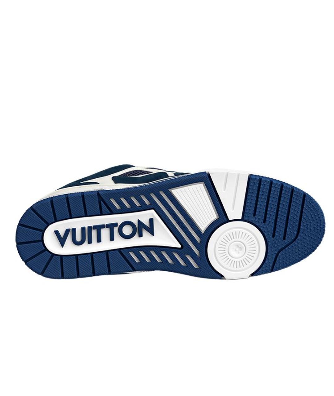 LOUIS VUITTON Синие низкие кроссовки / кеды, фото 5