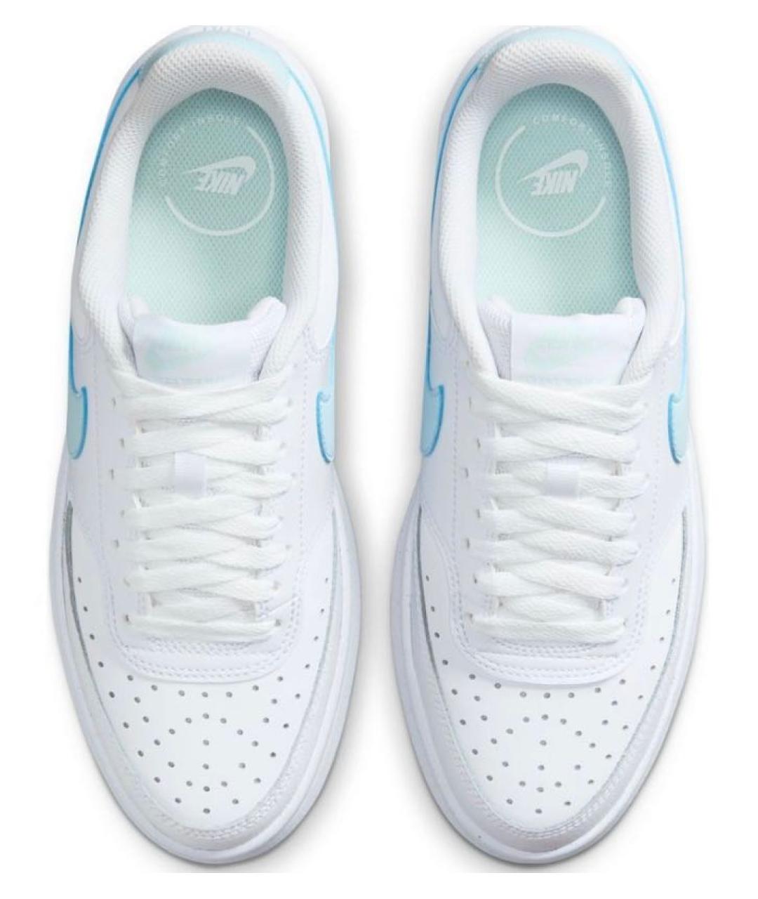 NIKE Белые кожаные кроссовки, фото 3