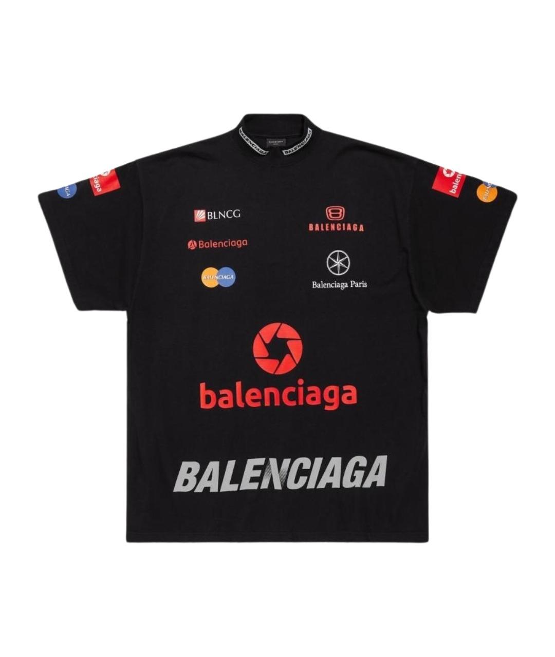 BALENCIAGA Черная футболка, фото 1