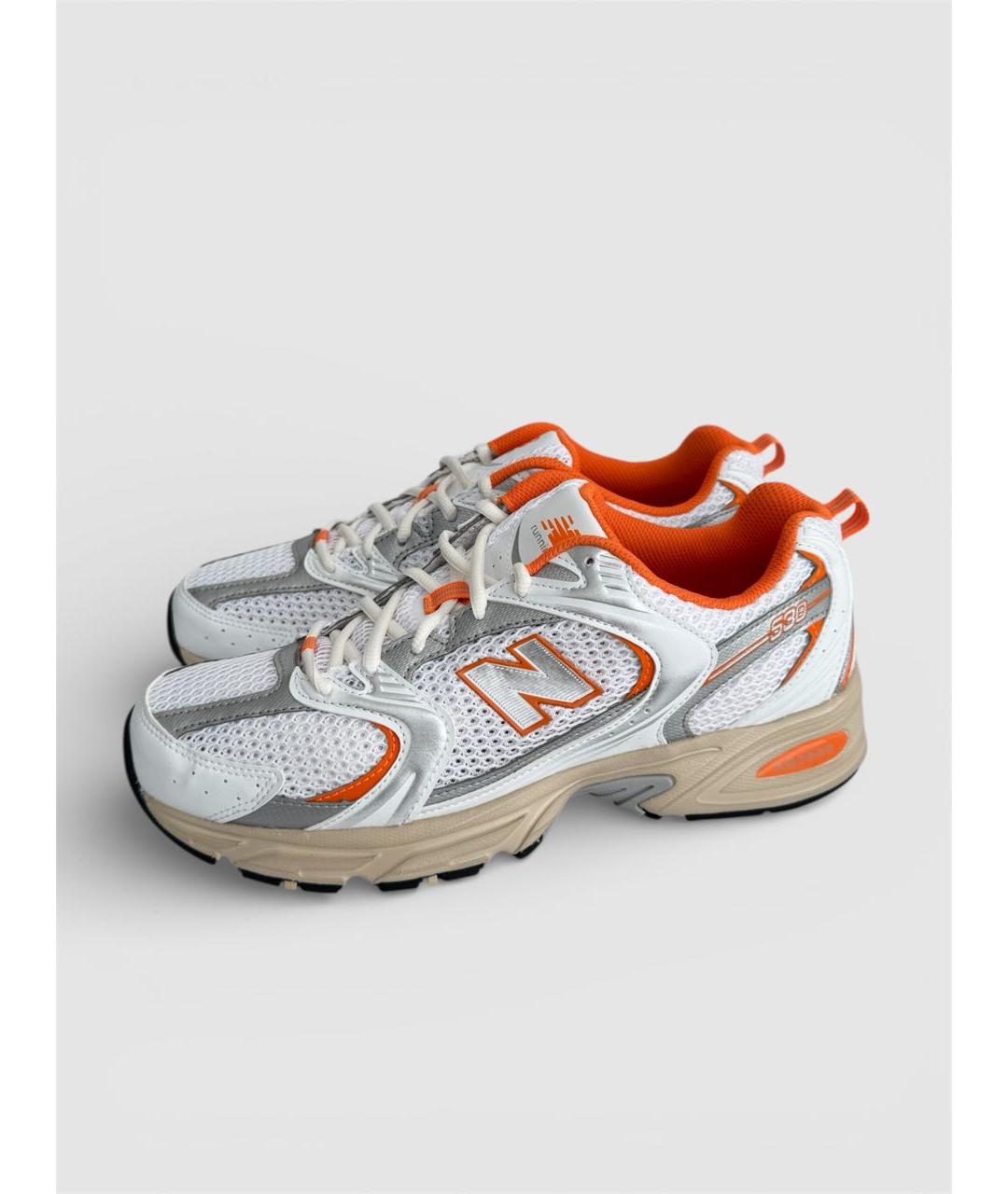 NEW BALANCE Оранжевое текстильные высокие кроссовки / кеды, фото 3