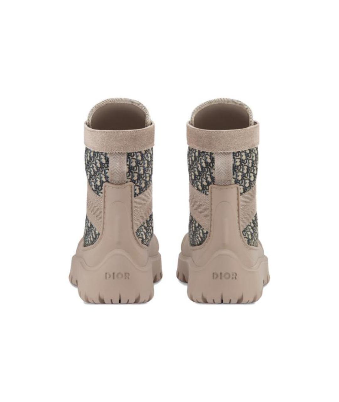 CHRISTIAN DIOR Коричневые высокие ботинки, фото 5