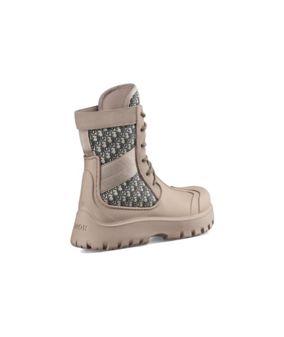 CHRISTIAN DIOR Коричневые высокие ботинки, фото 4