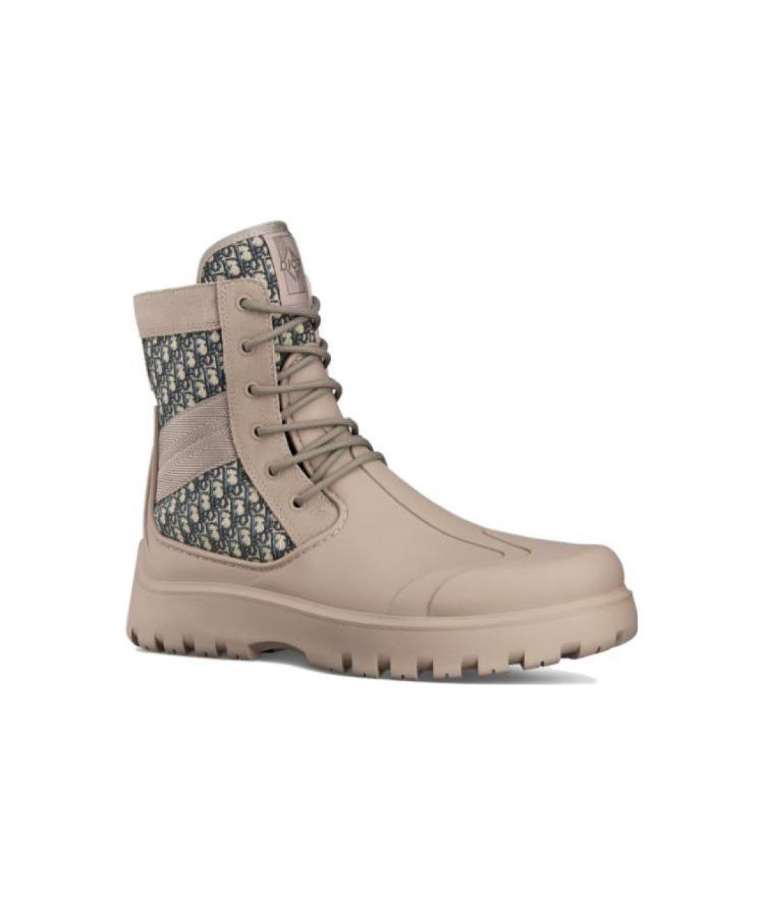 CHRISTIAN DIOR Коричневые высокие ботинки, фото 3