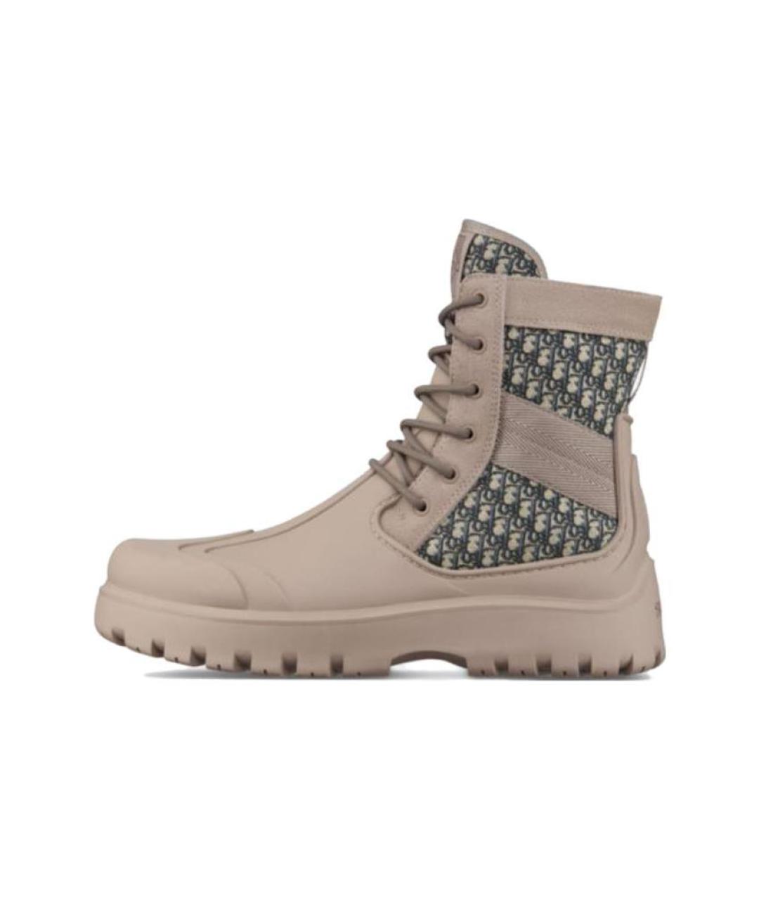 CHRISTIAN DIOR Коричневые высокие ботинки, фото 2