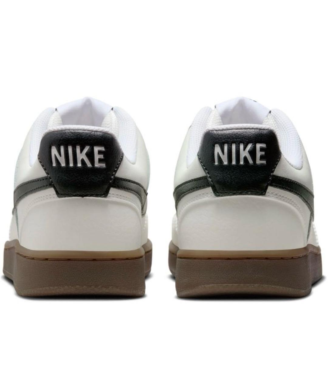 NIKE Бежевые кожаные кроссовки, фото 3