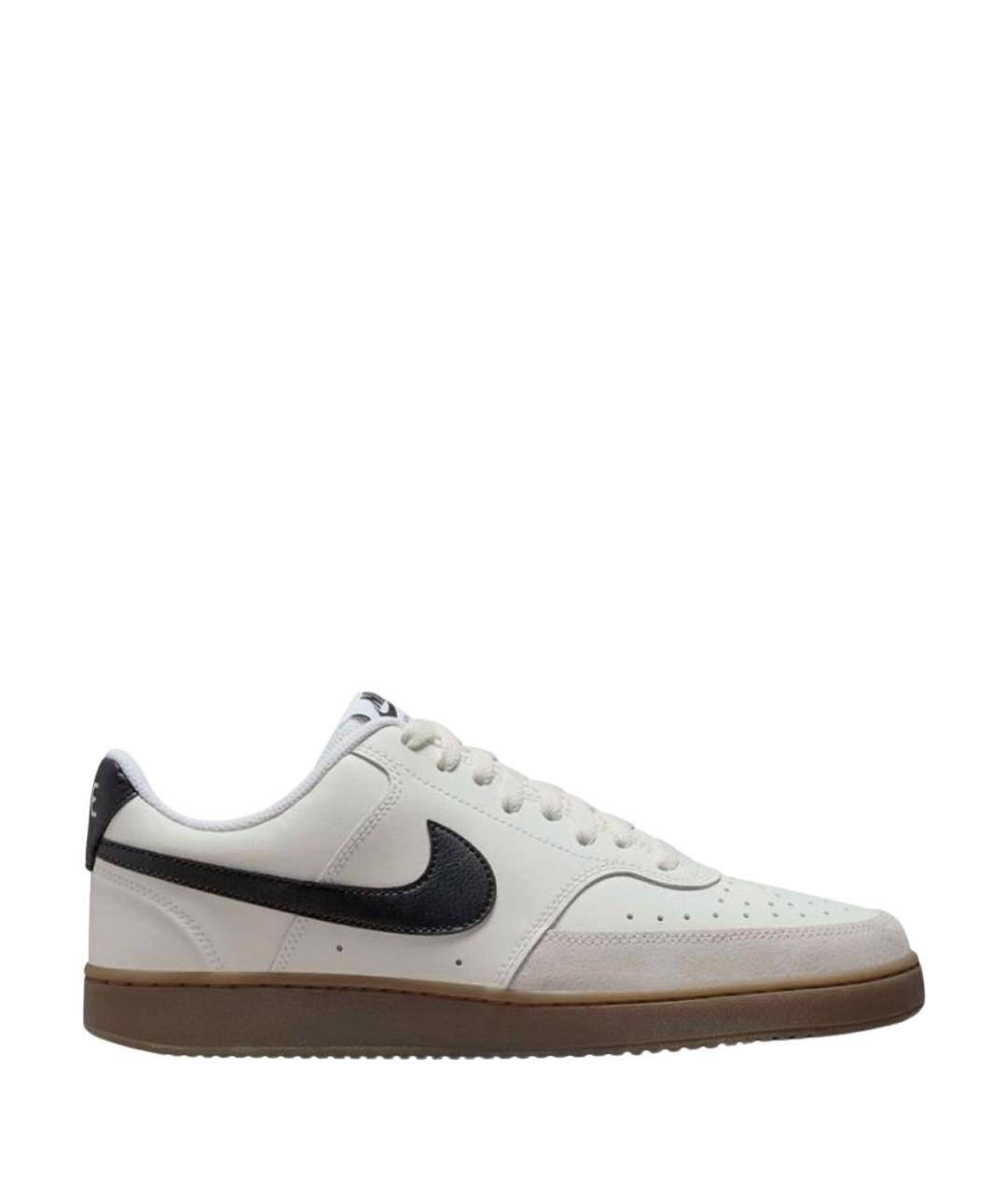 NIKE Бежевые кожаные кроссовки, фото 1