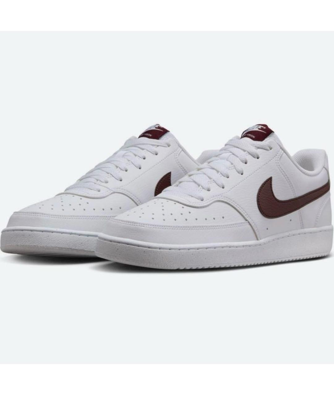 NIKE Белые кожаные кроссовки, фото 2