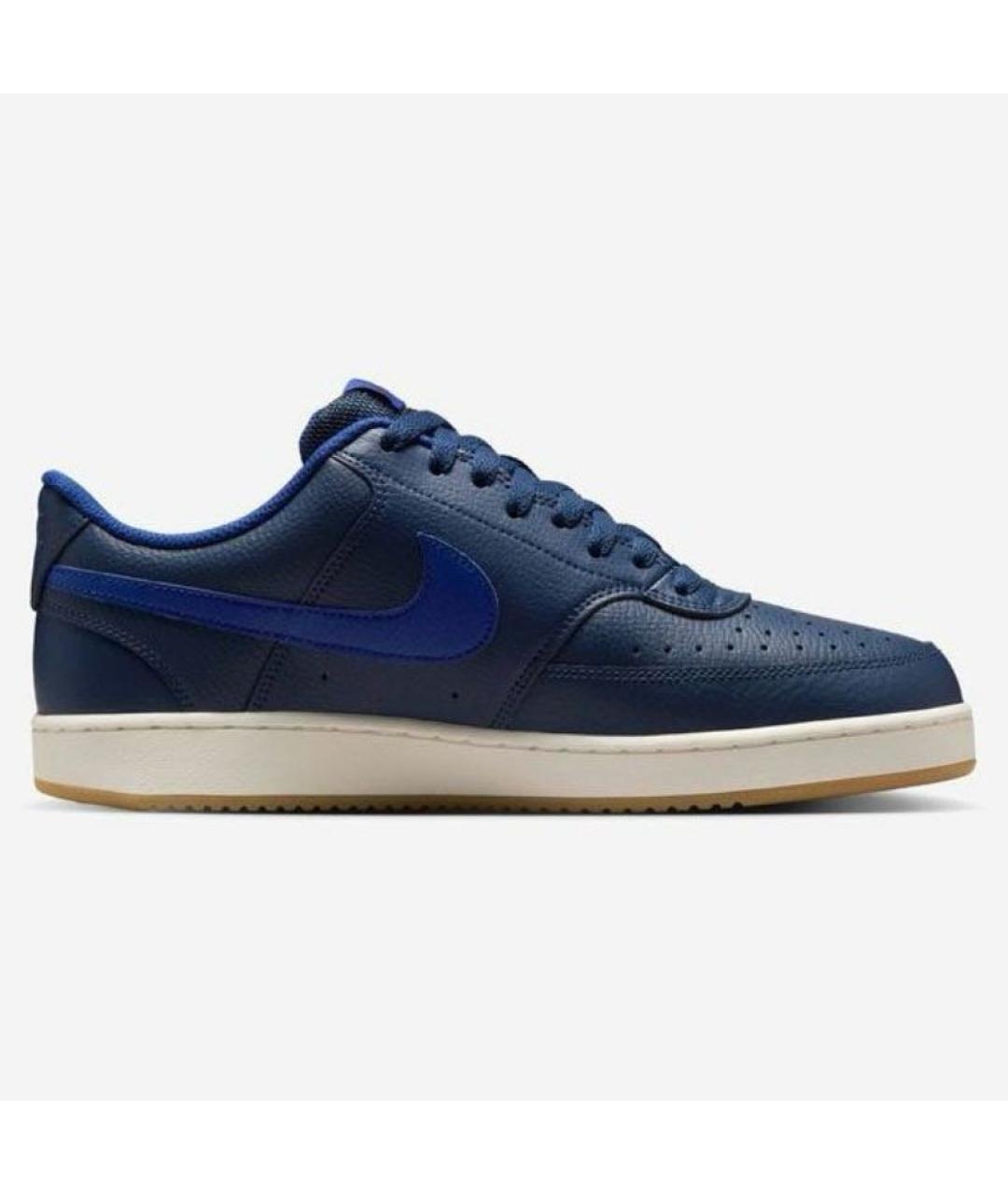 NIKE Темно-синие кожаные кроссовки, фото 7